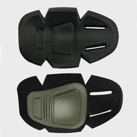 Ensemble de quatre protections tactiques en cuir pour les genoux et les coudes avec détection d'aiguilles pour le ski, l'équitation, l'entraînement CS, les forces spéciales G3