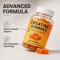 Créatine monohydratée pour adultes, hommes, femmes, athlètes, gommes de créatine pour la remise en forme