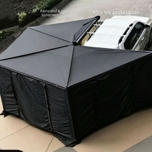 Carpa de techo para coche, toldo lateral para camping al aire libre, carpa con ventilador, tela Oxford impermeable, resistente a la lluvia, de apertura rápida - Product Image 5