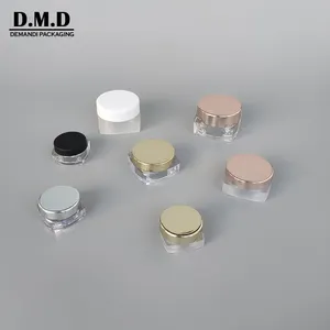 Rỗng 1G 3G 5gram nhỏ hoa hồng vàng <span class=keywords><strong>5ml</strong></span> 10gram 10ml vuông tròn bạc nhỏ lỏng long lanh sắc tố <span class=keywords><strong>Jar</strong></span> - Product Image 2