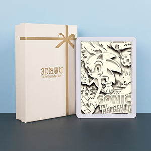 Artesanías de Arte de dibujos animados <span class=keywords><strong>sonic</strong></span> hechas a mano para niños, pintura con marco decorativo, luz de noche de cabecera para regalo de vacaciones, accesorios de Fotos de Fiesta - Product Image 4