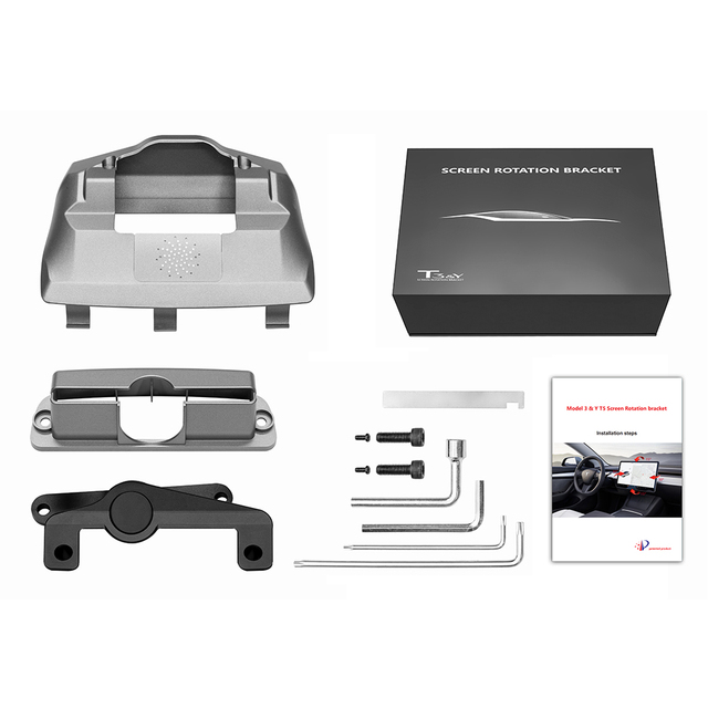 2024 Tesla Model 3 Highland Accessories Dashboard Touch Screen Swiveling Mount Kit 40 Degree Left and Right Support New Model Y