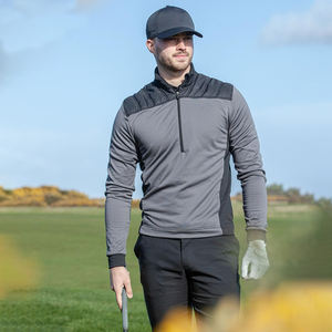 Sweat à capuche personnalisé de luxe Dry Fit pour hommes Performance Active Sweat-shirt coréen doux à fermeture éclair avec motif solide Pull de golf - Product Image 3