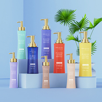 120ml 150ml 200ml 350ml 400ml 600ml PCR PET plastique lotion pour le corps shampooing crème solaire emballage vide pompe bouteille sérigraphiée