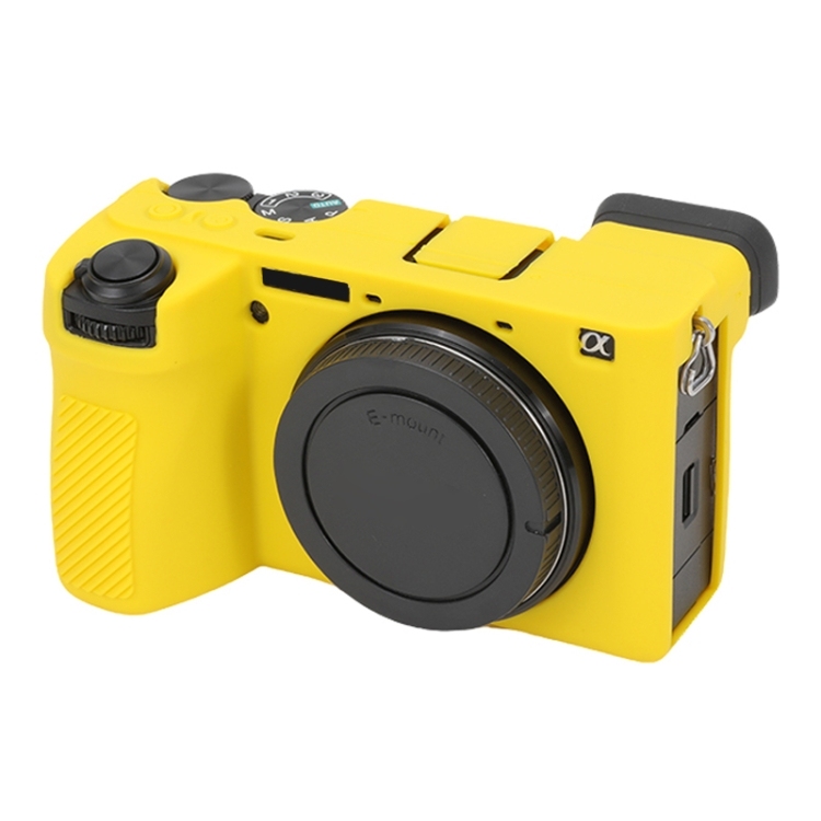 Étui de protection en caoutchouc de silicone pour appareil photo Sony Alpha A6700, marron Étui de protection en caoutchouc de silicone pour appareil photo Sony Alpha A6700, marron