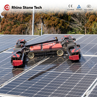 Robot de nettoyage automatique de panneaux solaires à brosse électrique pour l'entretien des fermes photovoltaïques industrielles – Équipement de nettoyage solaire
