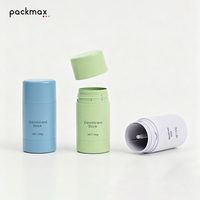 Stick déodorant rechargeable en pulpe de PP moulée, 50g - Emballage rectangulaire vide pour parfum solide, recyclable et biodégradable