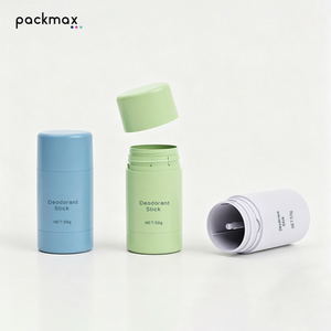 Refillable PP Twist-Up Deodorant <b>Stick</b> 50g-Round Solid <b>Perfume</b> Packaging, Empty Cosmetic Container - Product Image 2
