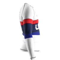 Rashguard de compression pour homme USA, manches raglan, doux pour la peau, extensible dans 4 directions, UPF50+, pour le canoë et le rameur