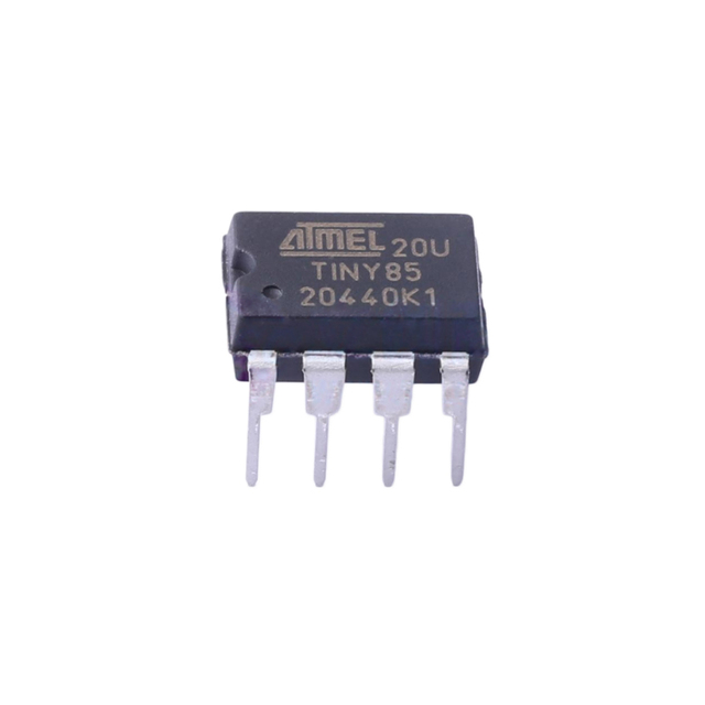 Attiny85-20Pu Microchip Pdip-8 8Bit Avr Mcu 2/4/8Kb Isp Flash 20Mhz