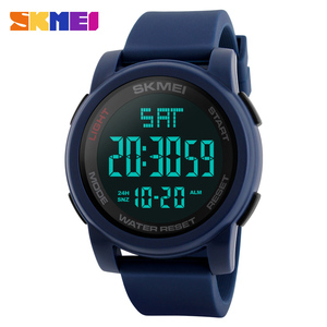 Reloj Deportivo Digital Negro SKMEI 1257 DSM11 con Pantalla LED Redonda, Correa de Silicona, Resistente al Agua - Product Image 3