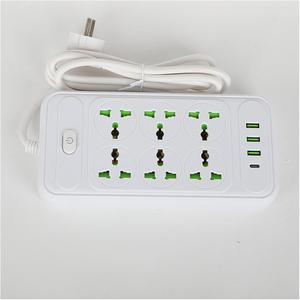 Fiches Prises Caméra Femelle Protecteur Surge Usb-C 3 Broches Électrique Double Table Européenne Prise Électrique Avec Admi Et Usb - Product Image 2