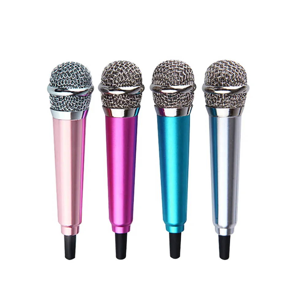 Mic Thu Âm Cầm Tay 3.5Mm, Micrô Mini Karaoke KTV Cho Điện Thoại Thông Minh Máy Tính Xách Tay Để Bàn Máy Tính Để Bàn, Micrô Âm Thanh Cầm Tay