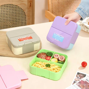 Boîte à lunch isotherme rectangulaire en plastique chauffante Bencircle N08-2, mignonne, pour enfants, utilisation scolaire - Product Image 3