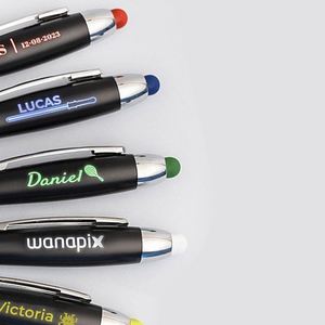 Custom Personality Gift Custom Wholesale Printing logo Plastic Color Multi-functional Advertising Promotion Led <b>Pen</b> - Product Image 5