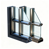 Porte intérieure en Aluminium transparent, noir, pour appartement industriel ou salon, design moderne, Double, en métal, portes françaises