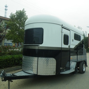 Semirremolque para 2 Caballos Estándar Australiano HERUI con Carga en Ángulo, Remolques para Caballos de Alta Calidad, Capacidad de Carga de 4T, Eje Doble, Frenos Eléctricos - Product Image 4