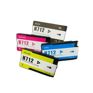 Fcolor Baru Datang Memperbarui Tinta Cartridge untuk HP712 Inkjet Printer dengan Stabilitas Tinggi