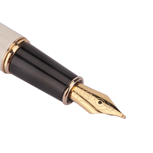 Profession eller Stift hersteller Hochwertiger Metall-Füll federhalter Metall Perlweiß stift - Product Image 5