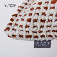 Housse de coussin lombaire YUNXIF de luxe en tissu tressé, rectangulaire texturée, décorative pour canapé, divan, chambre à coucher