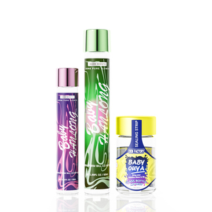 ฉลากสั่งทำพิเศษ 8 รสชาติ สำหรับเด็ก บรรจุในขวดแก้วขนาด 2.5 กรัม แพ็ค 5 ขวด  ขวดแก้วขนาดเล็ก 3.5 กรัม ป้องกันเด็กเปิดได้  ภาชนะบรรจุสำหรับดอกไม้ - Product Image 4