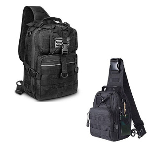 Sac à dos tactique à bandoulière, sac de poitrine d'assaut de grande capacité pour le camping, de bonne qualité - Product Image 1