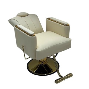 Chaise de barbier professionnelle haut de gamme pour salon de coiffure, avec rotation réglable et pompe de réglage de la hauteur - Product Image 6