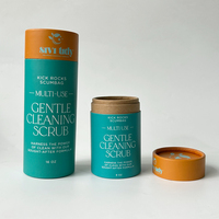 Emballage personnalisé pour poudre libre en cylindre avec shaker, tube en papier pour poivre, shaker pour sel, épices, récipient rond en carton avec tamis