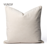 Cojín de cama de lino y algodón a rayas blancas de lujo ligero, portátil y lavable, sala de estar sofá para, modelo de almohada para habitación