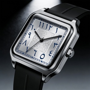 Montre de luxe haut de gamme pour hommes, montre à quartz avec chiffres arabes, montre à quartz étanche de haute qualité, montre pour hommes - Product Image 3