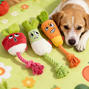 Juguete Masticable para Perros con Forma de Vegetal, Ecológico, de Peluche, Divertido, con Sonido, Duradero, para Limpieza Dental, Interactivo, Accesorios para Mascotas, OEM/ODM - Product Image 1