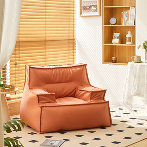 Muebles para el Hogar de Diseño Wabi-Sabi Personalizados, Sofá para Sala de Estar, Sillón Relajante, Cómodo, de Cuero, Individual, Giratorio, para Dormitorio - Product Image 5