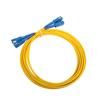 Kabel Jumper serat dupleks OS2 SC/UPC LC/APC kabel Patch Singlemode Corning 9/125 mode tunggal