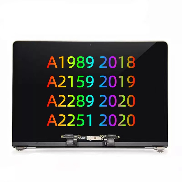For MacBook Replacement Lcds A1989 Pro 13" (2018) Full LCD Assembly Silver A2159 A2289 A2251 (2020) Premium IPS Display