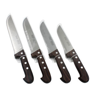 مصنع الصين سكين الشيف الفولاذ المقاوم للصدأ مع مقبض طلاء الخشب الحبوب سكين المطبخ نوعية جيدة تقطيع اللحم سكين - Product Image 2