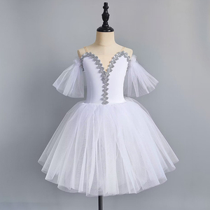 Robes de ballet pour filles, vêtements de scène, nouvelles paillettes, bretelles, 100% polyester, Chine - Product Image 1