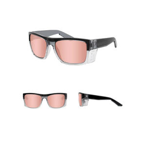 איכות גבוהה z87 + משקפי בטיחות חיצונית גוונים מותאמים אישית נשלפים מסגרת מגן נשלפת מראה כחול עדשה בטיחות משקפי שמש - Product Image 4