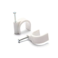 Clips de câble plats en plastique, clips de fil, fabricant, fourniture de haute qualité, adhésif, montage par pression, attaches de câble durables, accessoires de câblage