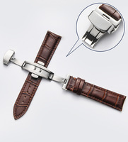 Bracelet de montre en cuir de luxe, kit d'outils pour montre vintage, bracelet de montre intelligent en cuir de vachette, bracelet en cuir véritable 12-24MM