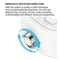 Professionele Borstelloze Elektrische Nagelboor Krachtige Hoge Snelheid Led Display Lage Trillingen E Vijl Manicure Nagelschuurmachine