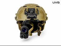 Monoculaire de vision nocturne compatible avec casque de style PVS-14, F1.05 18um, zoom 2x 4x, WiFi intégré, UVQ G14 800x600, 100 FPS, 10 niveaux