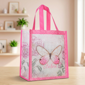 Custom Design and Multi Colors Shoulder <b>Bag</b> With <b>Large</b> Capacity <b>Gift</b> <b>Bag</b> with Long Handles Environmental Protection - Product Image 1