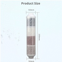 Cartouche Filtrante Minérale Multifonctionnelle Universelle DEWO 10 Pouces pour Purificateur d'Eau, Cartouche Post-Filtre Alcaline T33