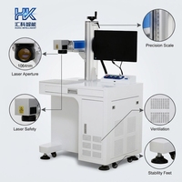 Machine de marquage laser Mopa 1064nm Huike pour gravure noire sur métal (stylos, étiquettes de bagages) - Promotion universitaire 20W/30W