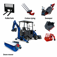 Nouvelle machine d'ingénierie : Tracteur hydraulique, mini-chargeuse-pelleteuse frontale, pelleteuse sur roues