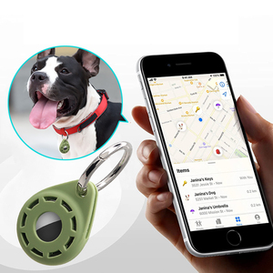 Compatible con <span class=keywords><strong>Apple</strong></span> AirTags Soft Silicone Air Tag Funda protectora Cute Air Tag Tracker Holder con llavero para bolsas Llaves - Product Image 3