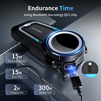 Intercomunicador para Motocicleta Fodsports FX7 2000M, Auriculares Bluetooth para Casco, Impermeables, Inalámbricos, para 10 Motociclistas