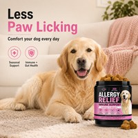 Complément alimentaire pour animaux de compagnie en gros : Friandises à mâcher molles pour chiens contre les allergies, avec colostrum et quercétine pour le soutien des sensibilités saisonnières (OEM)