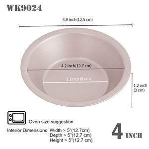 <span class=keywords><strong>Molde</strong></span> para Tartas Redondas <span class=keywords><strong>Mini</strong></span> de 5 Pulgadas, Antiadherente, de Acero al Carbono, Ecológico, Libre de PFOA, para Uso Doméstico, para Hornear <span class=keywords><strong>Hamburguesas</strong></span> - Product Image 5