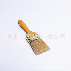 Brocha plana para pintar con cerdas de cerdo, mango de Hemu, naranja, 12-20 mm, origen Zhenjiang, para uso en cepillado y limpieza - Product Image 4